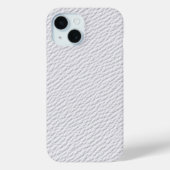 Classic White Leather Textured Phone Case Case-Mate iPhoneケース (裏面)