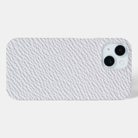 Classic White Leather Textured Phone Case Case-Mate iPhoneケース (裏面 (横))