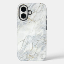 Classic White Marble & Gold Veins Case | iPhone 16 16ケース