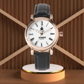 Classic White Personalized Roman Numerals Custom  腕時計