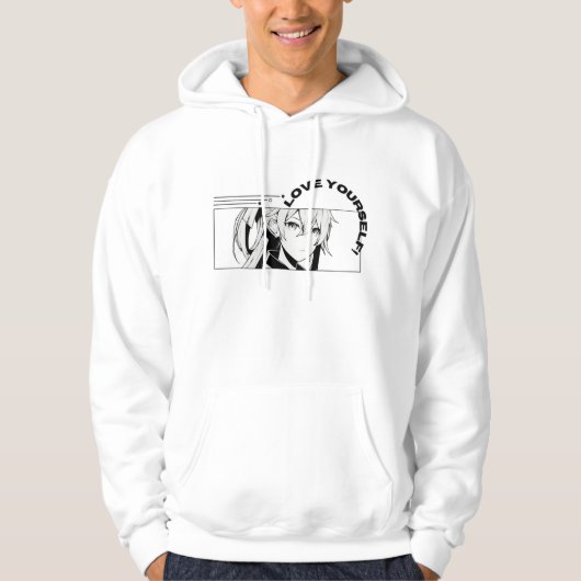 Classic White Unisex Hoodie – Timeless Comfort  パーカ (正面)