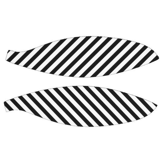 Classic White with Bold Black Stripe Pattern バスケットボール (パネル)