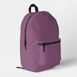 Classic Wine Color Backpack プリントバックパック