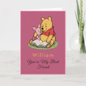 Classic Winnie the Pooh Best Friend Card カード (正面)