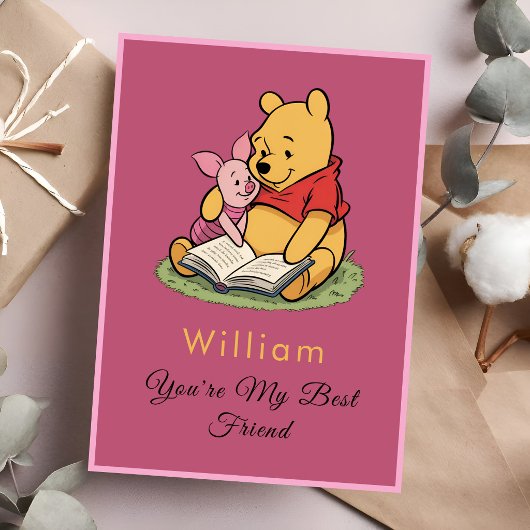Classic Winnie the Pooh Best Friend Card カード
