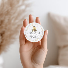 Classic Winnie-the-Pooh Thank You Favor Tags ラウンドシール