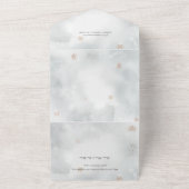 Classic Winter Botanical Two Photo オールインワン招待状 (外側)