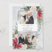 Classic Winter Botanical Two Photo シーズンカード (正面)