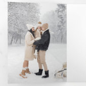 Classic Winter Botanical Two Photo 三つ折りカード (内部最初)