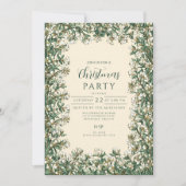 Classic Winter Greenery Christmas 招待状 (正面)