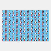 Classic Winter Penguins ラッピングペーパーシート (正面3)