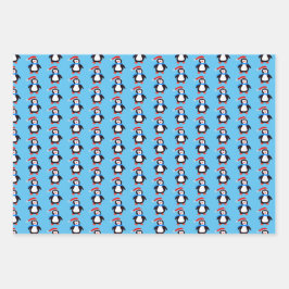 Classic Winter Penguins ラッピングペーパーシート