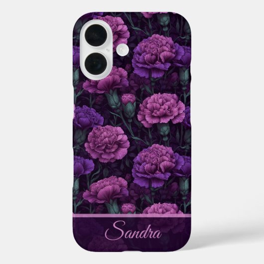 Classic Womens Accessories Carnation Floral Custom Case-Mate iPhoneケース (裏面)