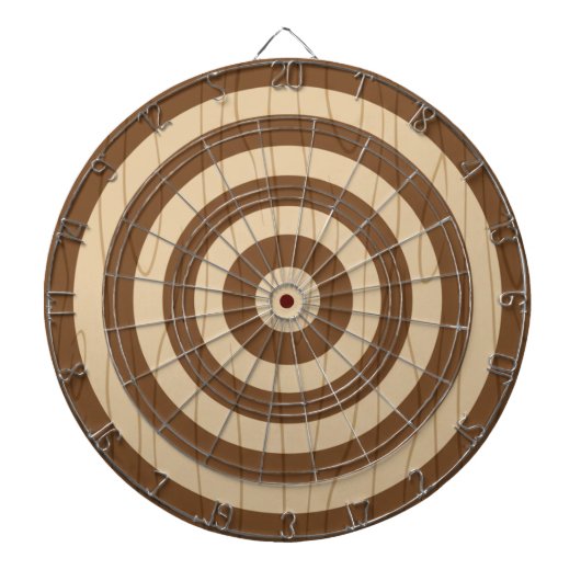 Classic Wooden Dartboard Rustic Wall Game Decor ダーツボード (正面)