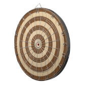 Classic Wooden Dartboard Rustic Wall Game Decor ダーツボード (正面右)