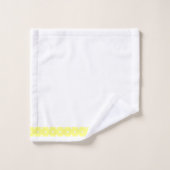 Classic Yellow Band + White Dots バスタオルセット (ウォッシュタオル)