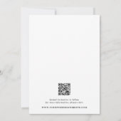 Classic Yellow Stripes Photo Wedding セーブザデート (裏面)