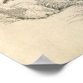 Classic Zoological Etching - Bees ポスター (角)