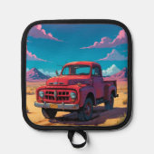 Classical American Pickup 鍋敷き (正面)