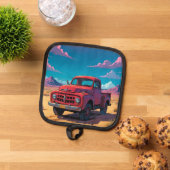 Classical American Pickup 鍋敷き (トップダウン)