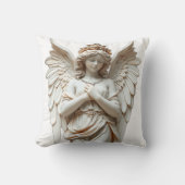 Classical Angel Statue in Pastel クッション (正面)