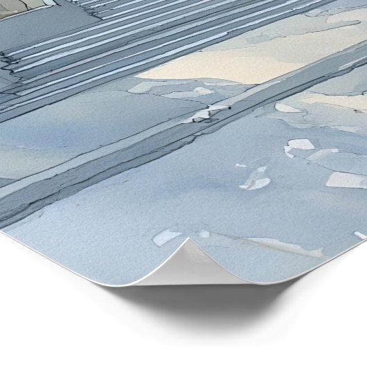 Classical Architecture Quote Poster  Neoclassical ポスター (角)