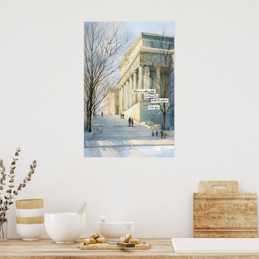 Classical Architecture Quote Poster  Neoclassical ポスター (キッチン)