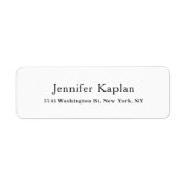 Classical Black & White Minimalist Professional ラベル (正面)