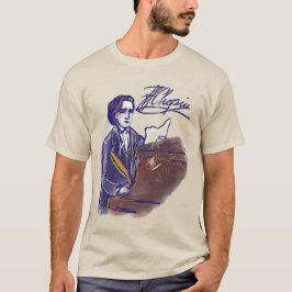 Classical Composer Chopin Piano Art Vintage  Tシャツ