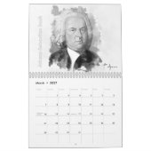 Classical Composers Calendar カレンダー (3月 2027)