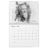 Classical Composers Calendar カレンダー (2月 2027)