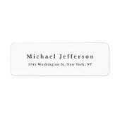 Classical Creative Trendy Black & White Minimalist ラベル (正面)