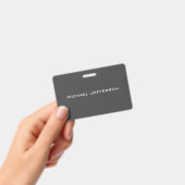 Classical Creative Trendy Dark Grey & White バッジ (手持ち)