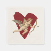 Classical Cupid Romantic Modern Wedding Elegant スタンダードカクテルナプキン (正面)