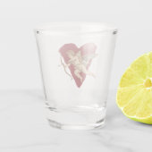 Classical Cupid Romantic Modern Wedding Favor Gift ショットグラス (裏面)