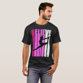 Classical Dance Pink Team Fan Believe Motivational Tシャツ (正面フル)