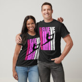 Classical Dance Pink Team Fan Believe Motivational Tシャツ (ユニセックス)
