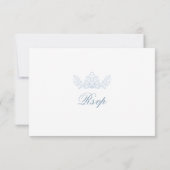 Classical Floral Crest RSVP Meal Choice Card (裏面)