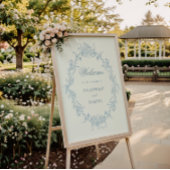 Classical Floral Wedding Crest Welcome ポスター