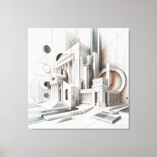 Classical Fusion Architecture キャンバスプリント (正面)