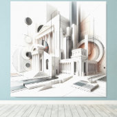 Classical Fusion Architecture キャンバスプリント (インサイチュ (ウッドフロア))