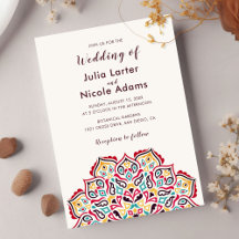 Classical Geometric Mandala Pattern Wedding