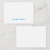 Classical Handwriting Minimalist Professional エンクロージャーカード (正面/裏面)