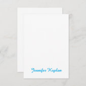 Classical Handwriting Minimalist Professional エンクロージャーカード (正面/裏面)