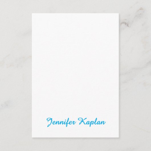 Classical Handwriting Minimalist Professional エンクロージャーカード (正面)