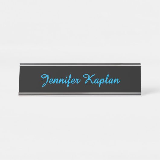 Classical Handwriting Minimalist Professional デスクネームプレート (正面)