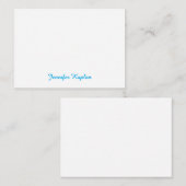 Classical Handwriting Minimalist Professional ノートカード (正面/裏面)