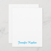 Classical Handwriting Minimalist Professional ノートカード (正面/裏面)