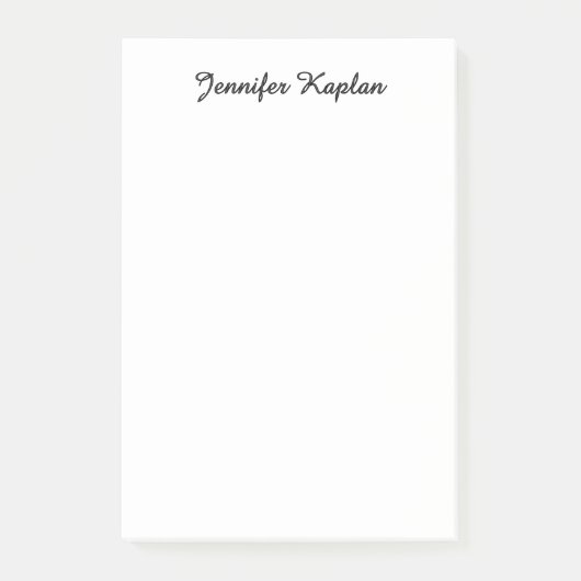 Classical Handwriting Minimalist Professional ポストイット (正面)