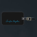 Classical Handwriting Minimalist Professional ラゲッジタグ<br><div class="desc">Represent yourself with this classical,  elegant design. This template can be customized to meet all professional occupations.</div>